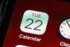 Kalender App-Icon auf Handyscreen